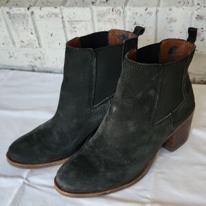 Lucky Brand Black Suede Ankle Booties